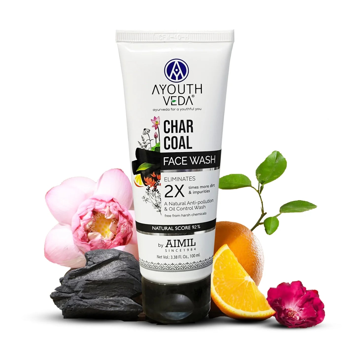 Ayouthveda Charcoal Face Wash 100ml