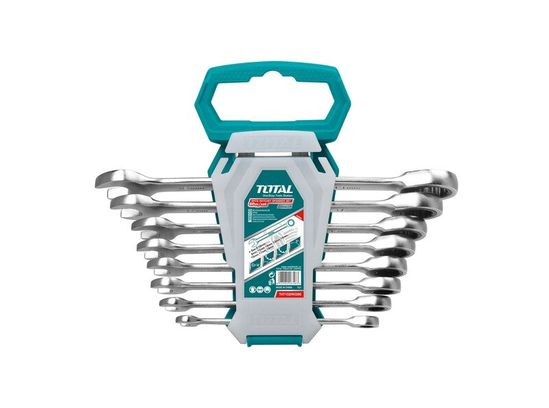 TOTAL 8Pcs ratchet spanner set THT102RK086