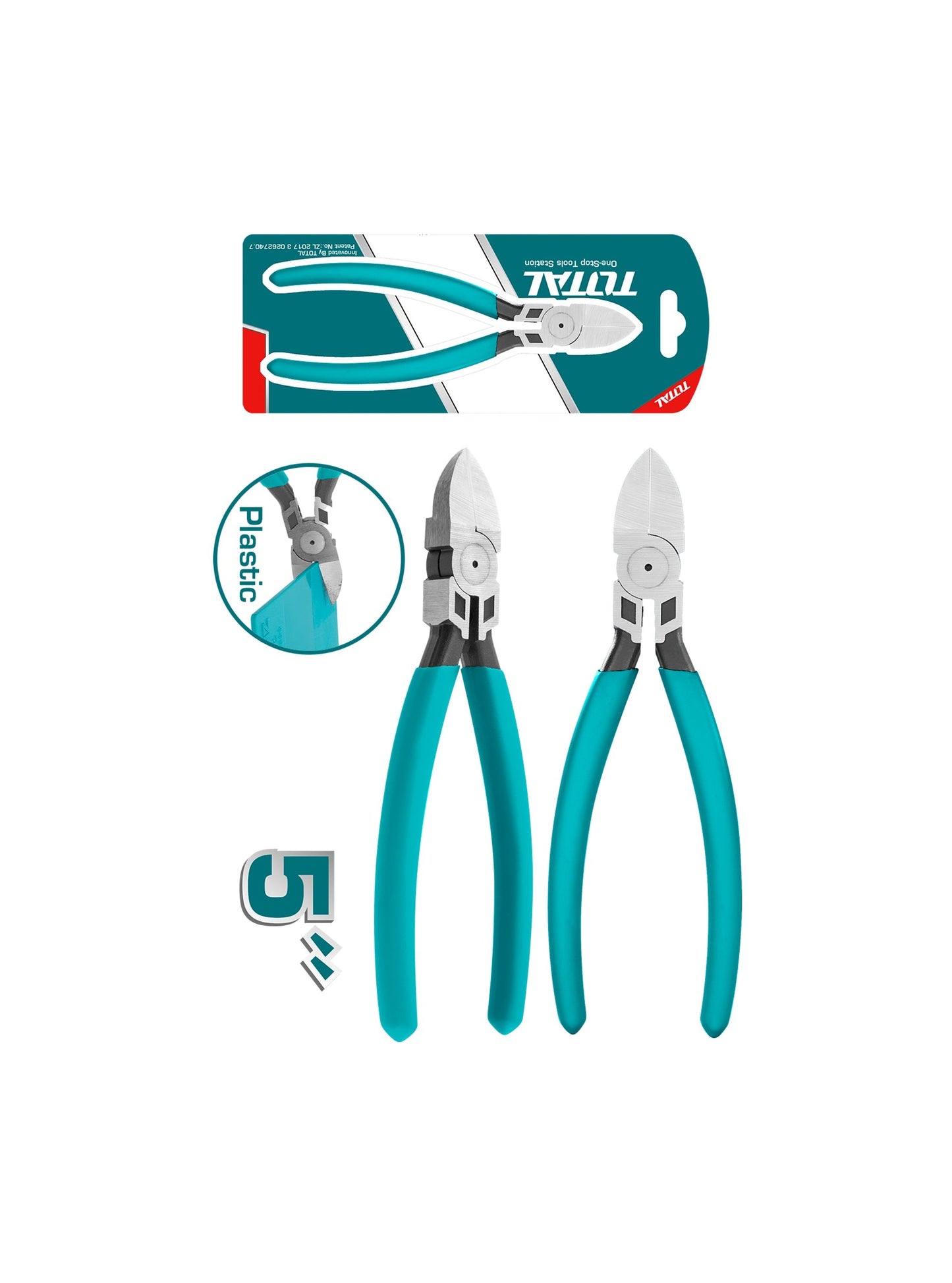 TOTAL PLASTIC CUTTING PLIERS THT230512