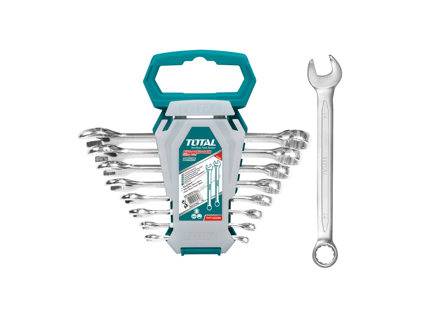 TOTAL 8Pcs combination spanner set THT102286