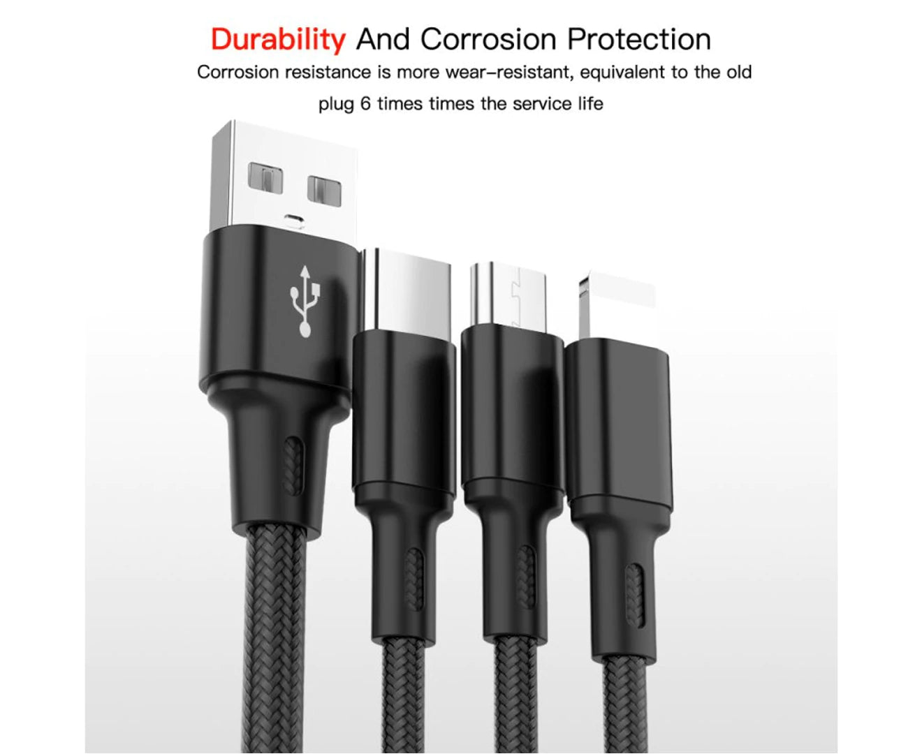 I-Like 3 In 1Cable 3 AMP (1.2 Meter)