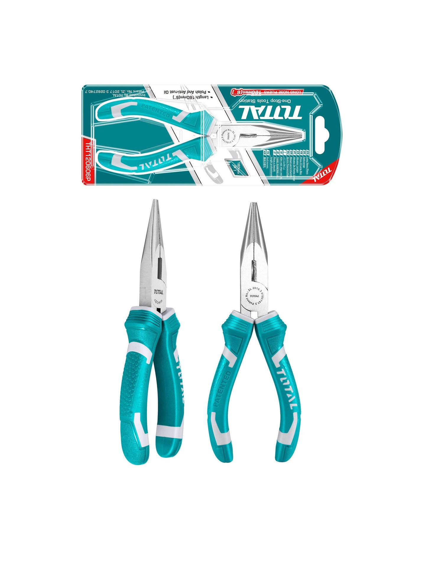 TOTAL Long nose pliers THT120606P