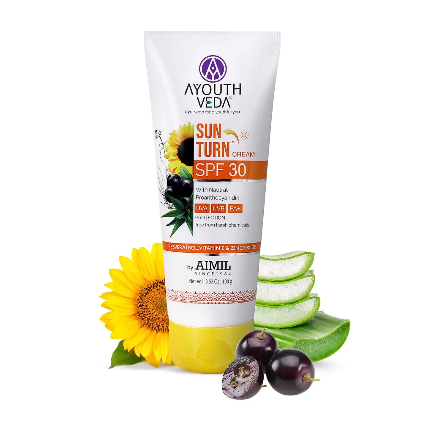 Ayouthveda Sunturn SPF 30 100gm