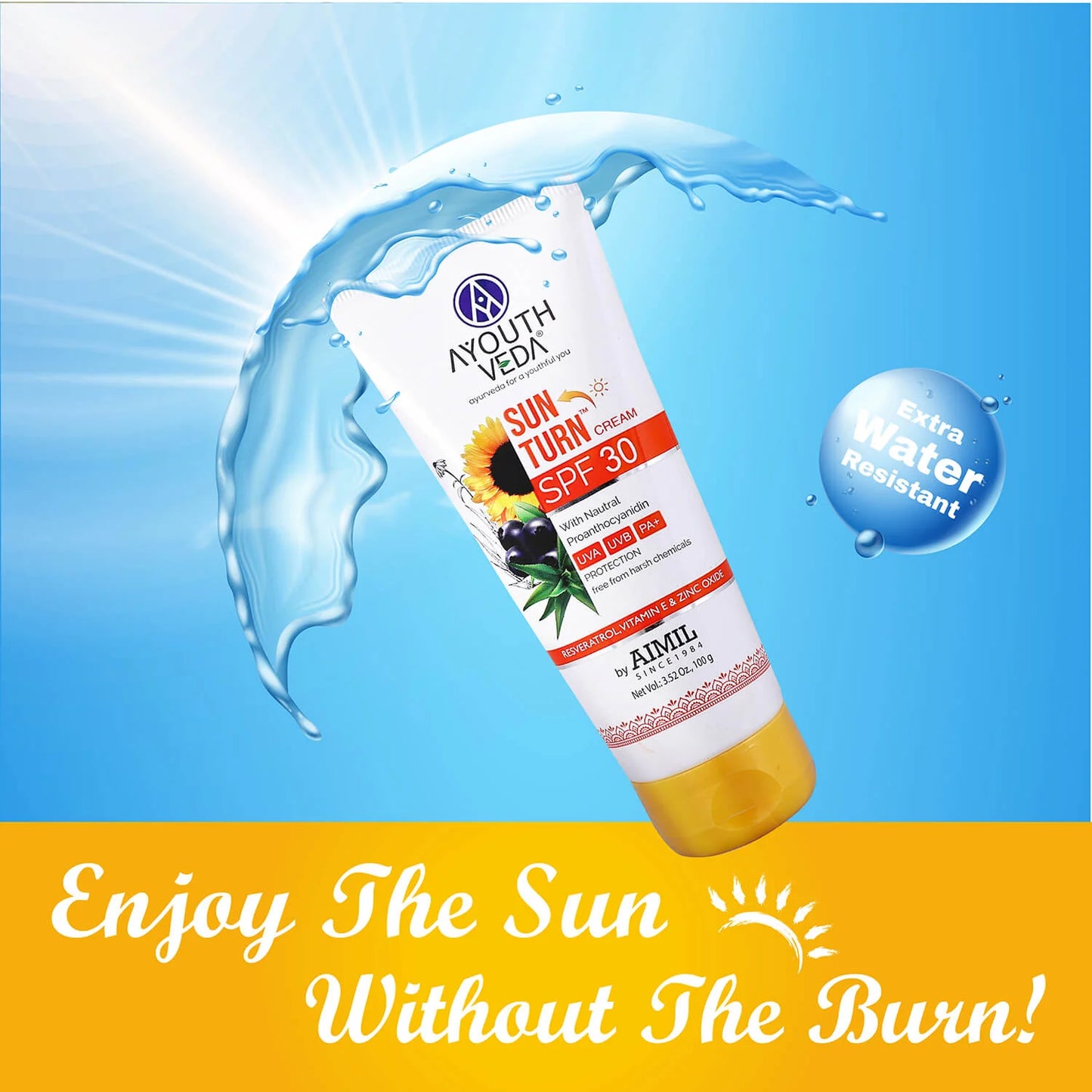 Ayouthveda Sunturn SPF 30 100gm