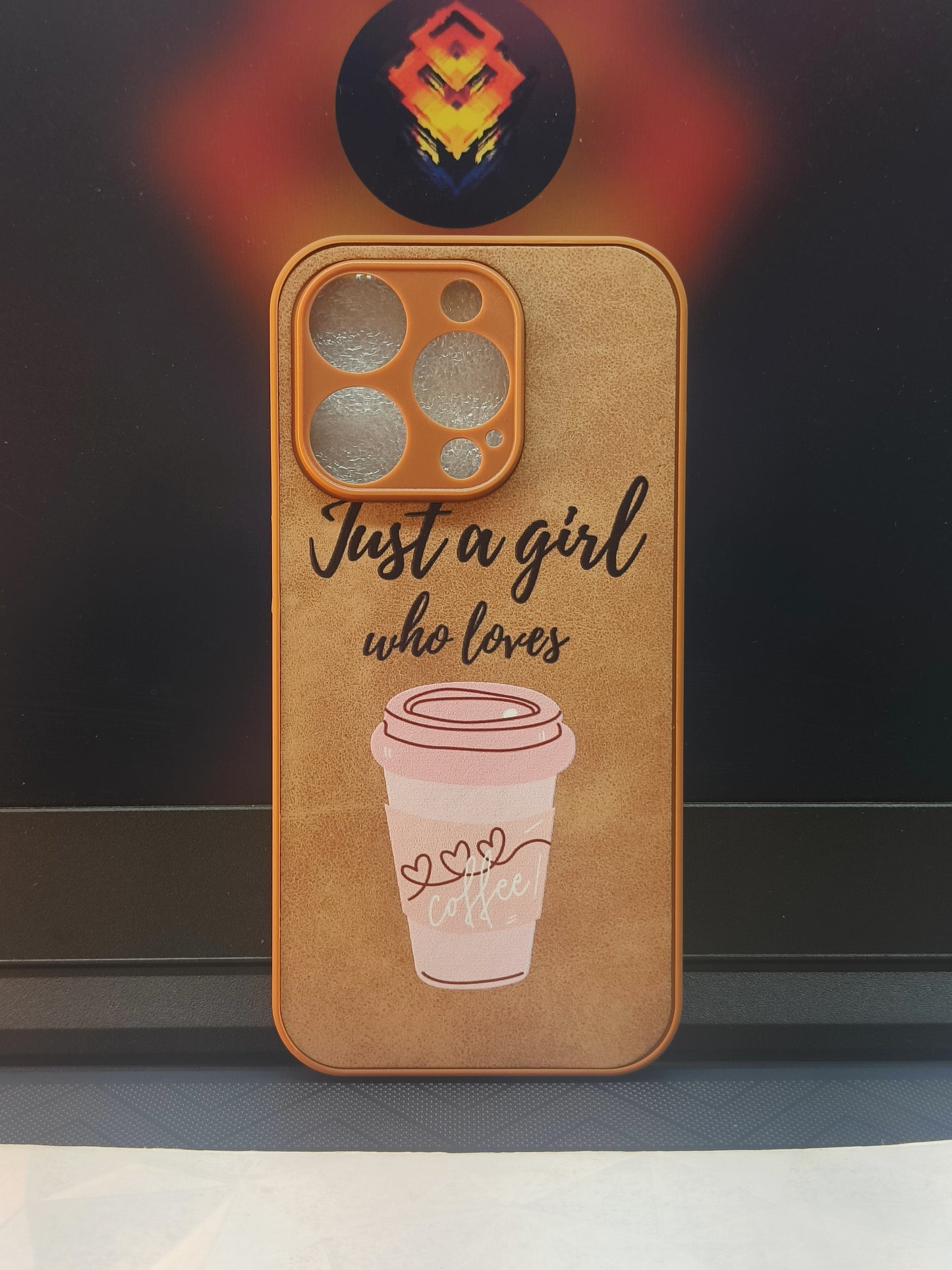 Case for iPhone 15 Pro Brown Coffee theme for women/girls