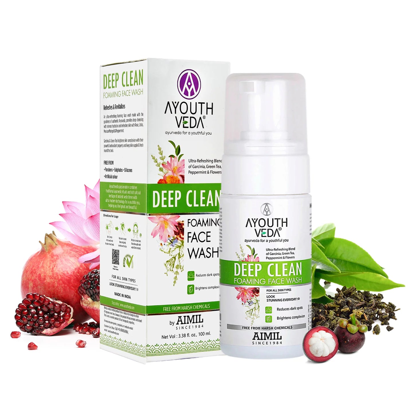 Ayouthveda Deep Cleaning Foaming Face Wash 100 ml