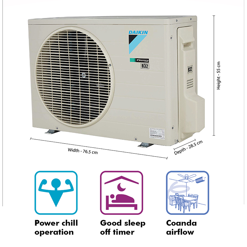 DAIKIN 1.8 Ton inverter 3 Star FTKL60U