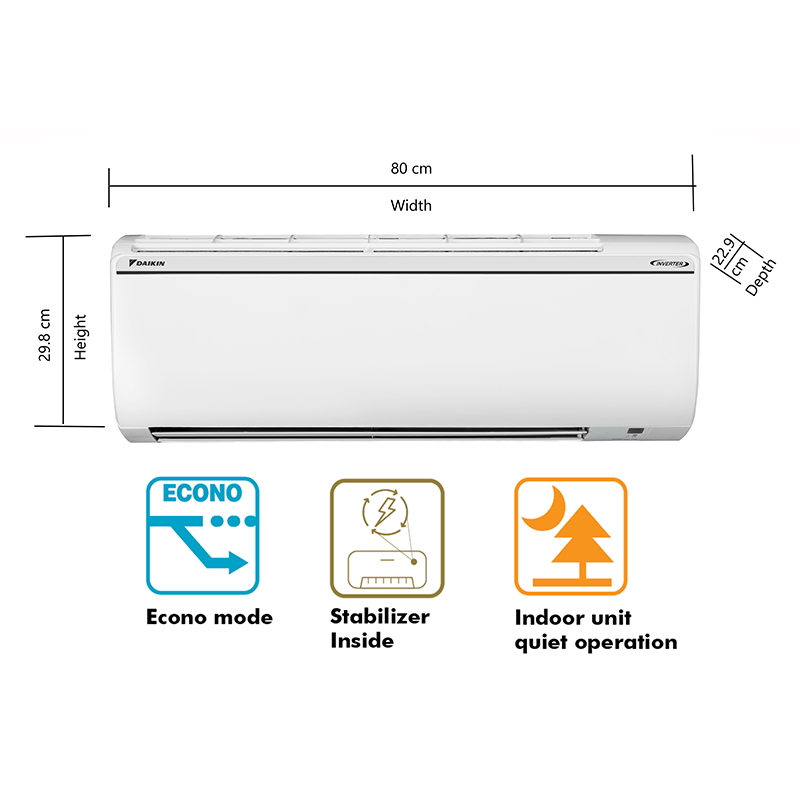 DAIKIN 1.8 Ton inverter 3 Star FTKL60U