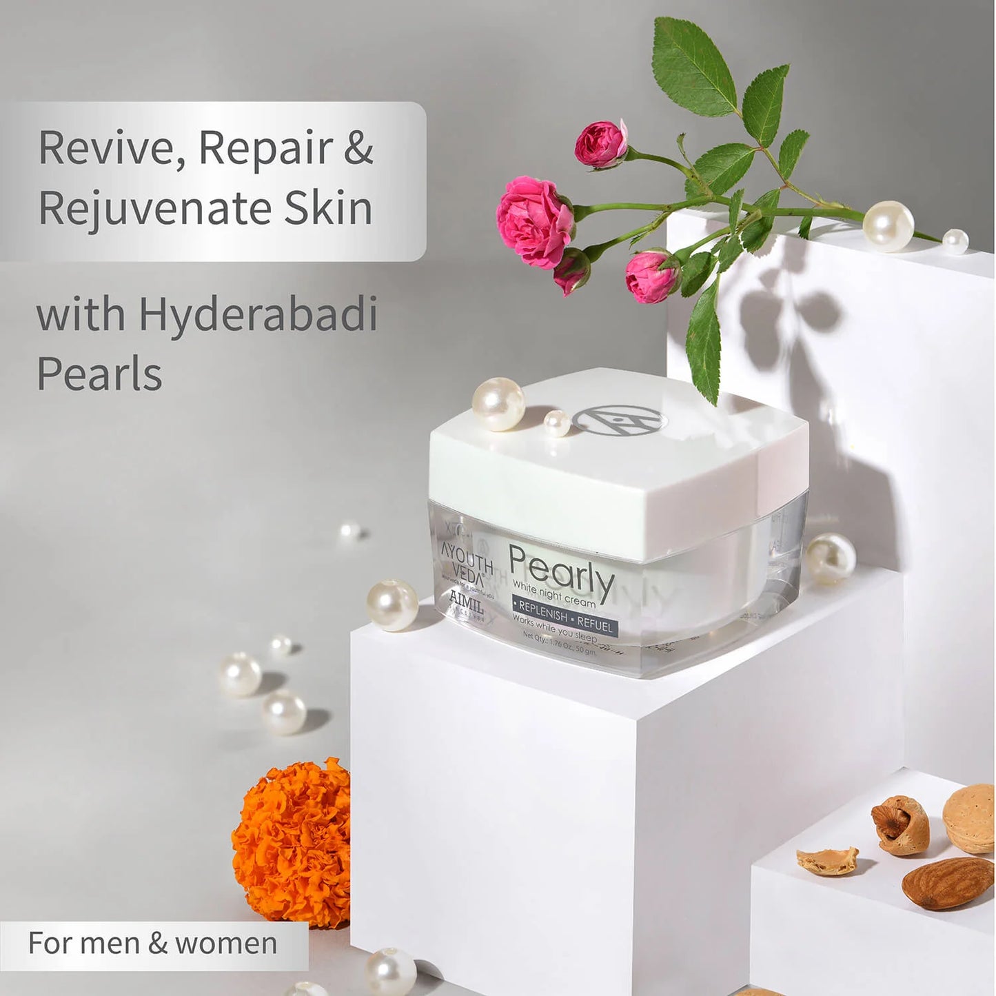Ayouthveda Pearly White Night Cream 50 gm
