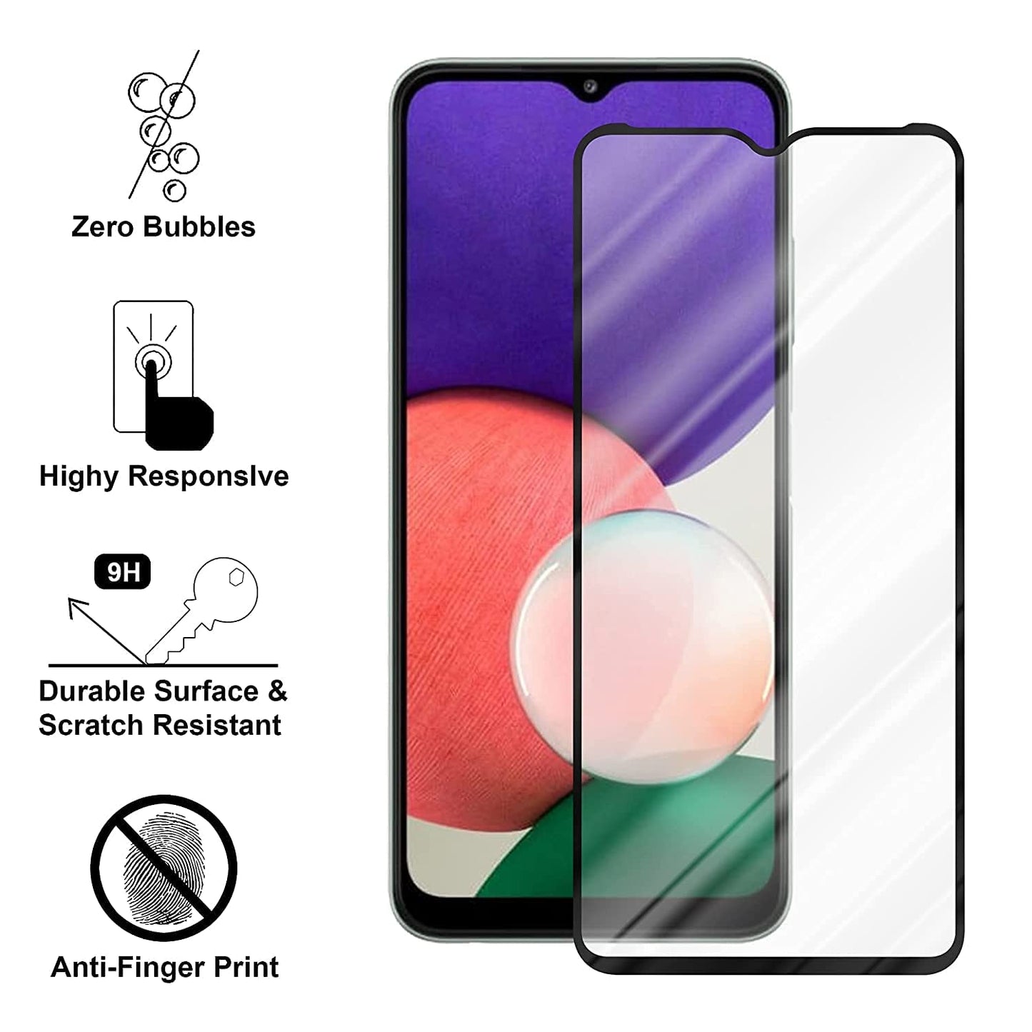 OG HD+Mobile Tempered Glass Screen Guard for Vivo Y75 5G (6.58 in)