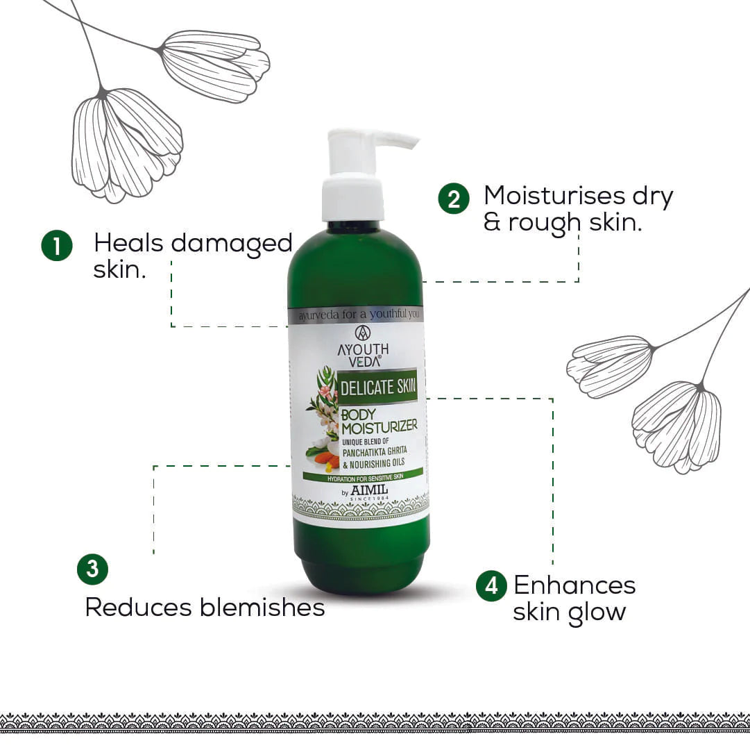 Ayouthveda Delicate Skin Body Moisturizer 300 ml