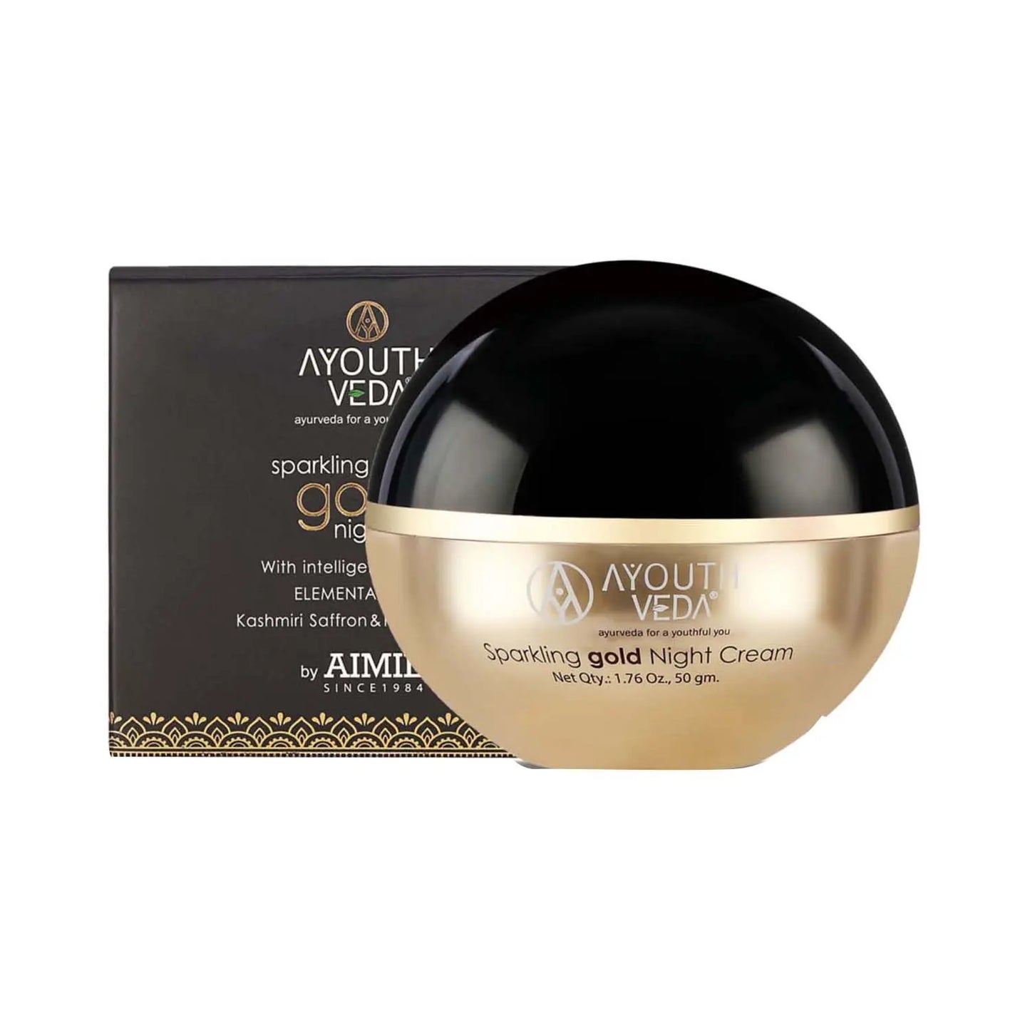 Ayouthveda Sparkling Gold Night Cream 50gm