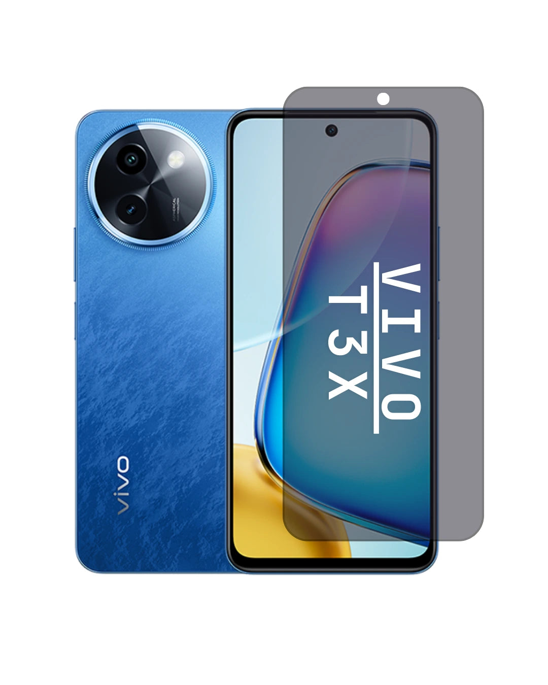 Privacy Screen Protector Sticker for Vivo T3x