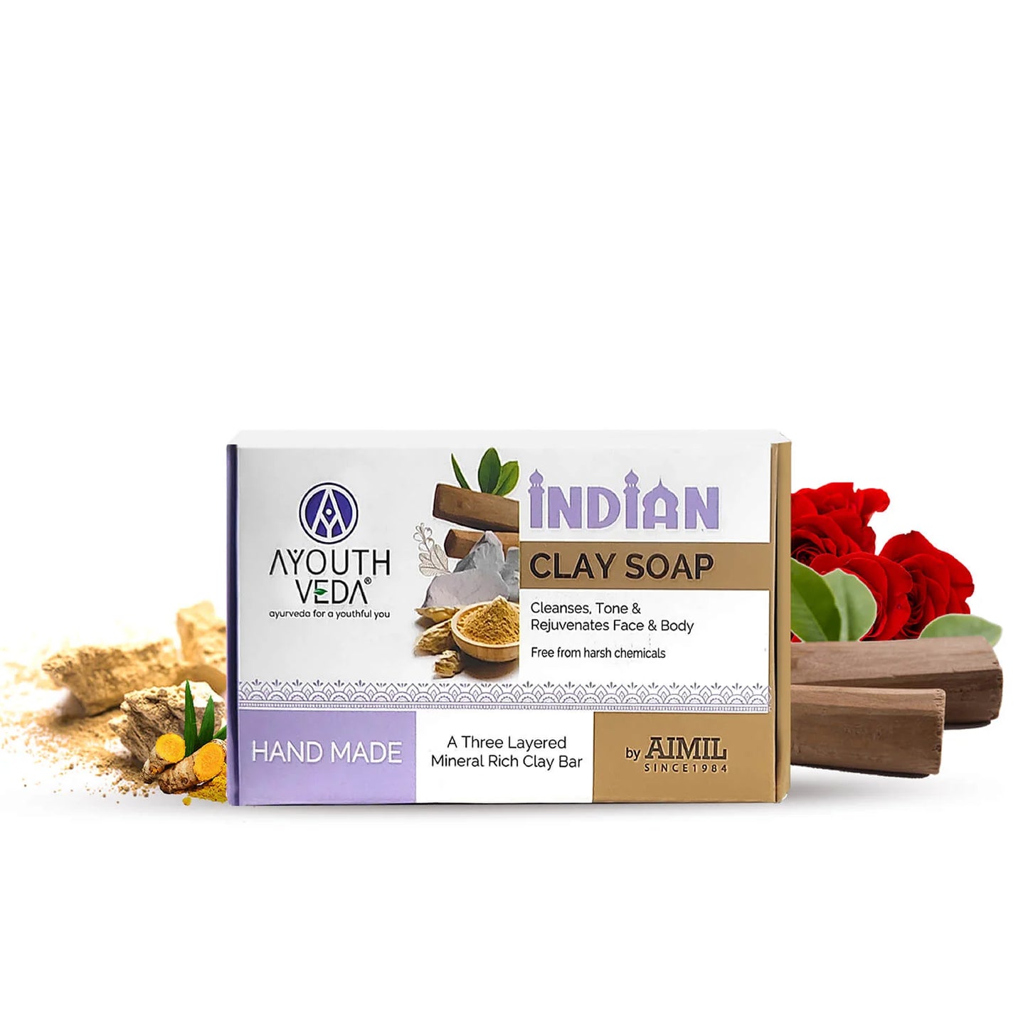 Ayouthveda Indian Clay Soap 100gm