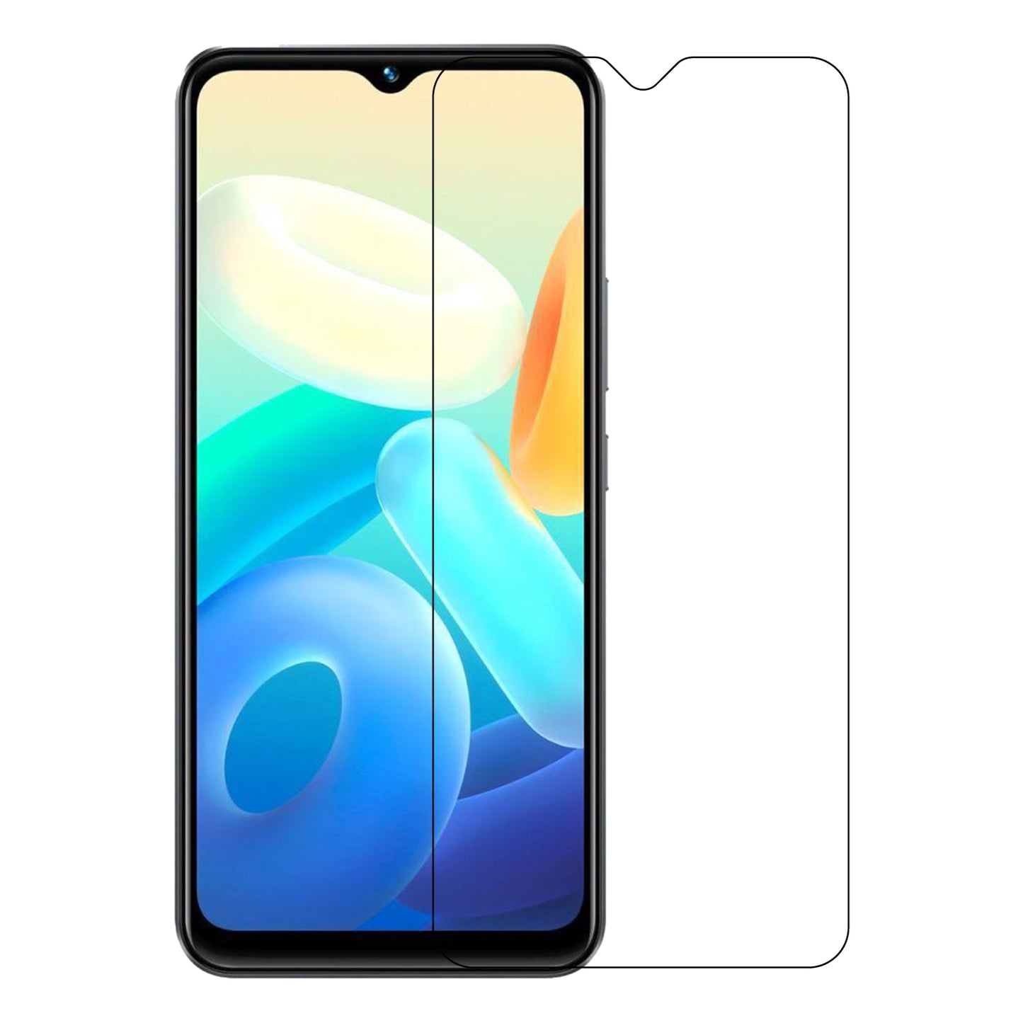 Mobile Screen Guard Sticker For Vivo Y02 (6.51 in)