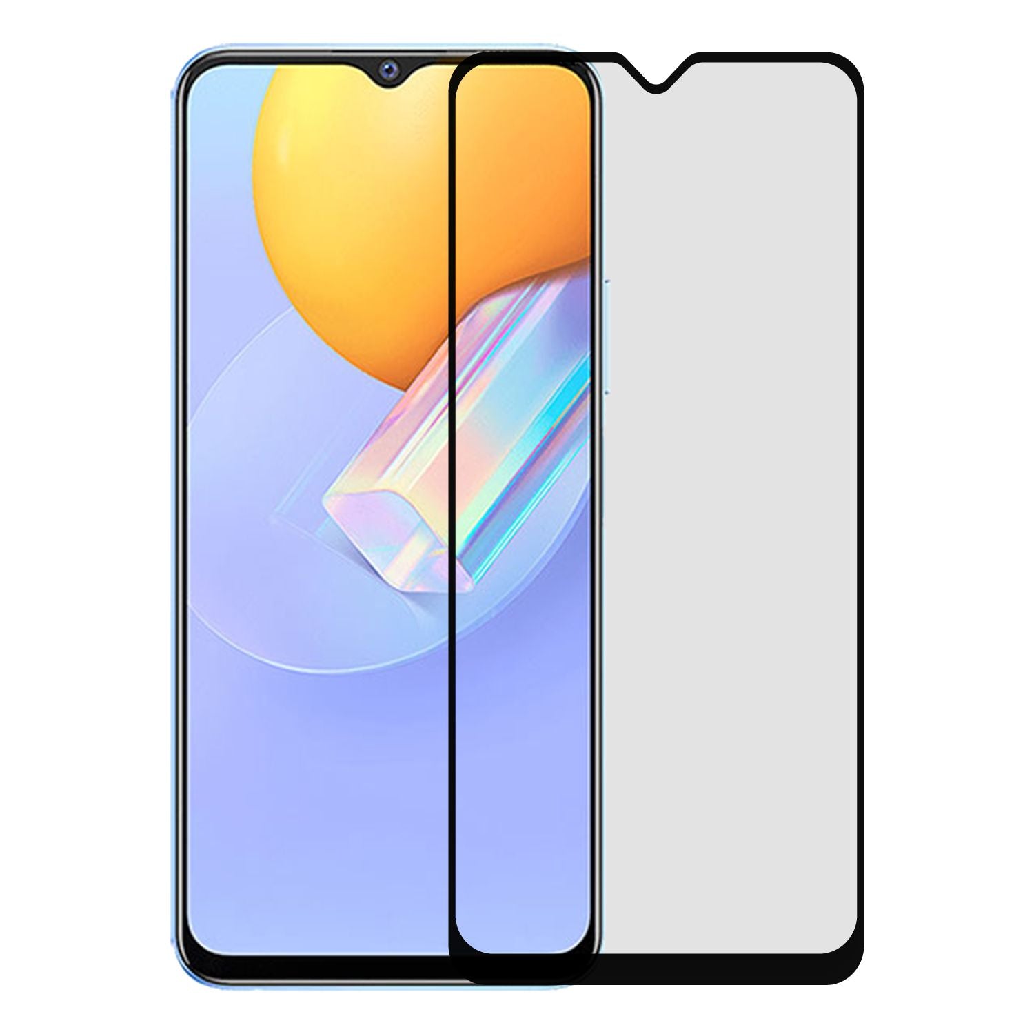 Privacy Matte Mobile Tempered Glass Screen Guard For Vivo Y56 5G