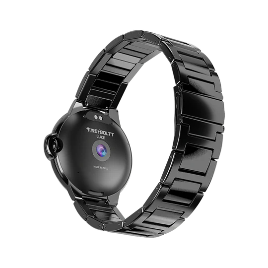 Fire-Boltt Topaz Black Leather/Stainless Steel