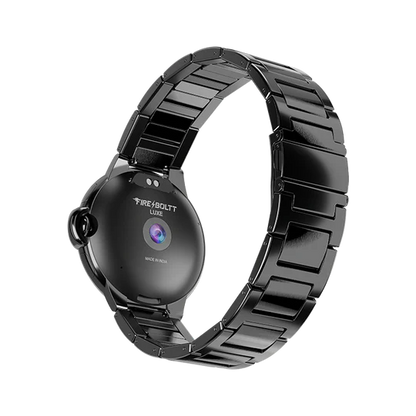 Fire-Boltt Topaz Black Leather/Stainless Steel