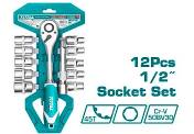 TOTAL 12Pcs 1/2" socket set	THT141121