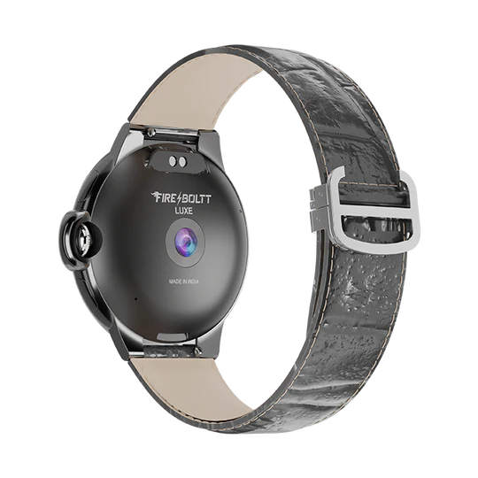 Fire-Boltt Topaz Black Leather/Stainless Steel