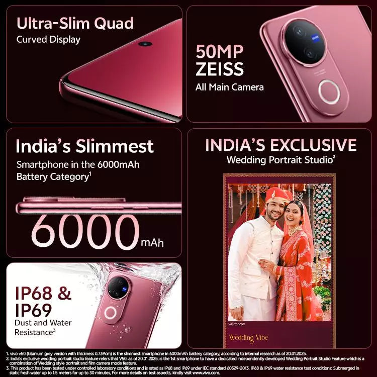 VIVO V50 5G 8/12GB - 128/256/512GB