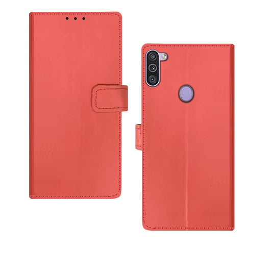 Pouch for Samsung M11 Leather