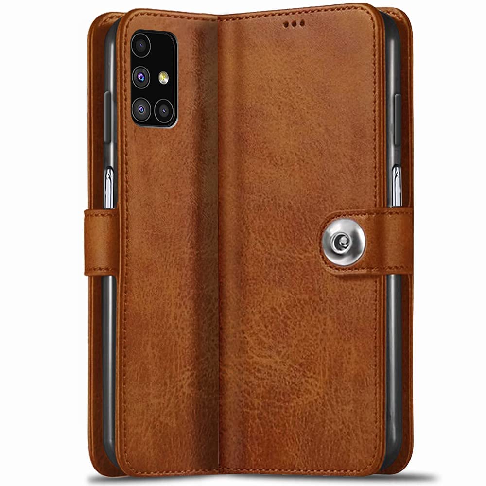 Pouch for Samsung M31s Leather