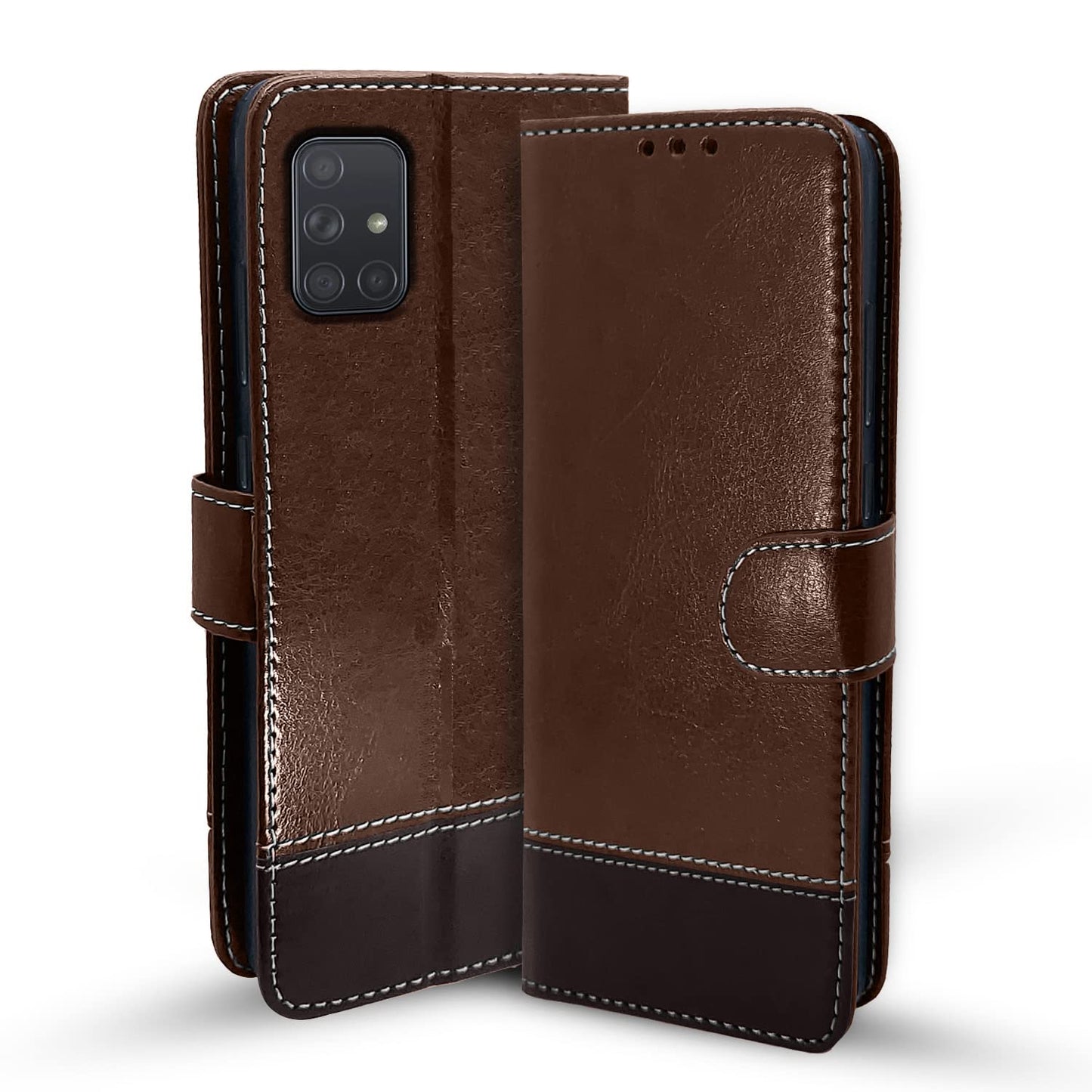 Pouch for Samsung A71 Leather