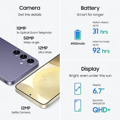 Samsung Galaxy S24 Plus 5G AI Smartphone (12GB, 256GB Storage)