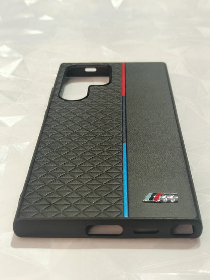 Premium Leather Case for Samsung S24 Ultra | Black Ultra Premium Hard Case | BM series