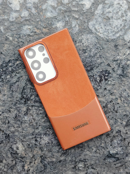 Premium Case for Samsung S23 Ultra | Brown Premium Hard Case