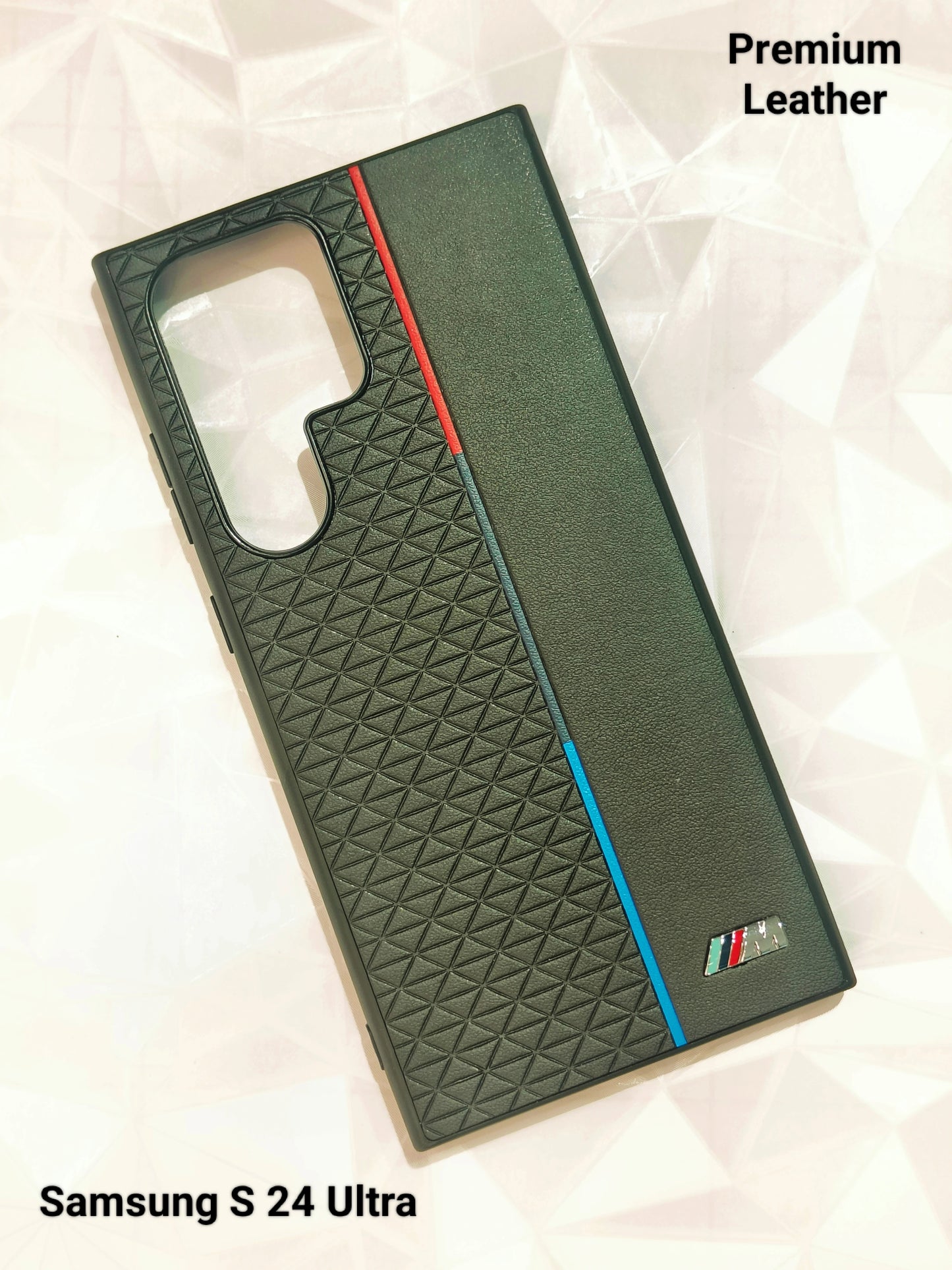 Premium Leather Case for Samsung S24 Ultra | Black Ultra Premium Hard Case | BM series