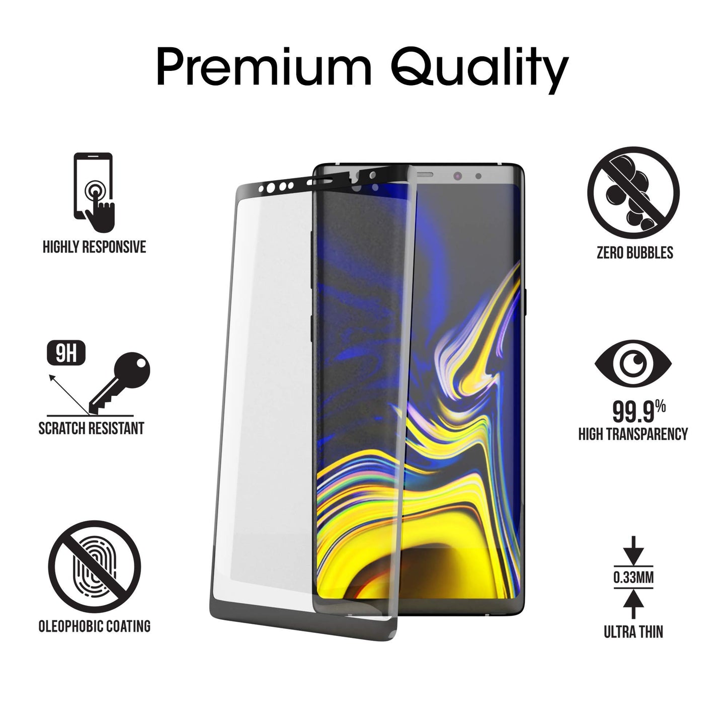 Mobile Screen Guard Sticker For Samsung Galaxy Note9 (6.4 in)