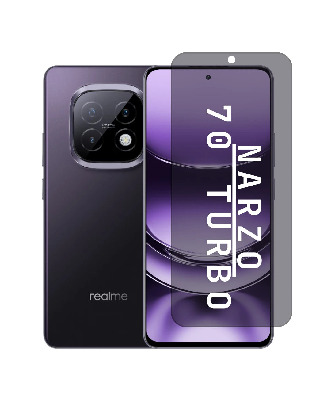 Privacy Screen Protector Sticker for Realme Narzo 70 Turbo