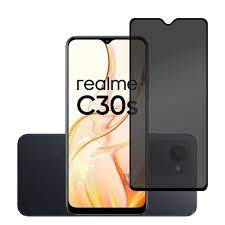 Privacy Matte Mobile Tempered Glass Screen Guard For Realme C30S (6.5 in)