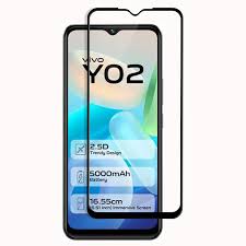 Privacy Matte Mobile Tempered Glass Screen Guard For Vivo Y02 (6.51 in)