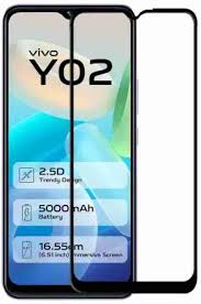 Privacy Matte Mobile Tempered Glass Screen Guard For Vivo Y02 (6.51 in)