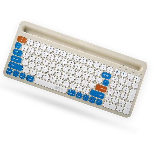 Acer SwiftPRO Multi-Device Bluetooth Wireless Keyboard with Cradle & Numpad | USB-C Rechargeable | 99 Keys, 80H Battery | Compact & Quiet | Compatible with Windows, Mac, Android, Laptop, Tablet, Phone