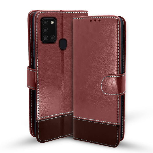 Pouch for Samsung A21 Leather