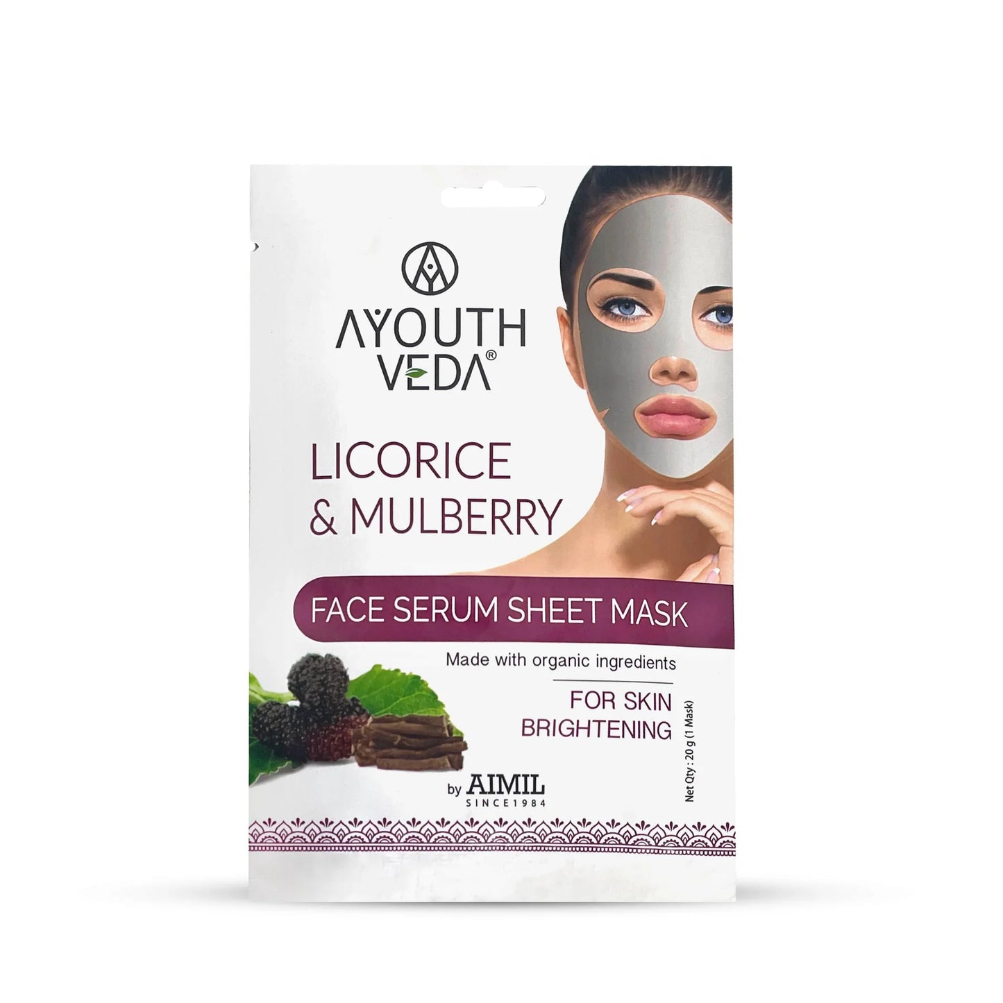 Ayouthveda Licorice and Mulberry Face Mask 20gm