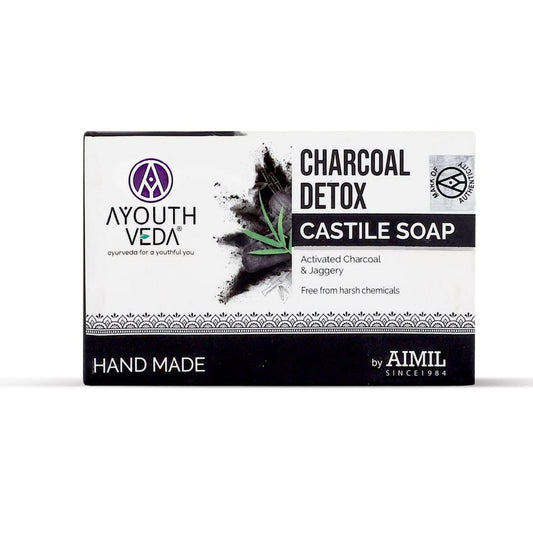 Ayouthveda Charcoal Detox Castile Soap 110gm