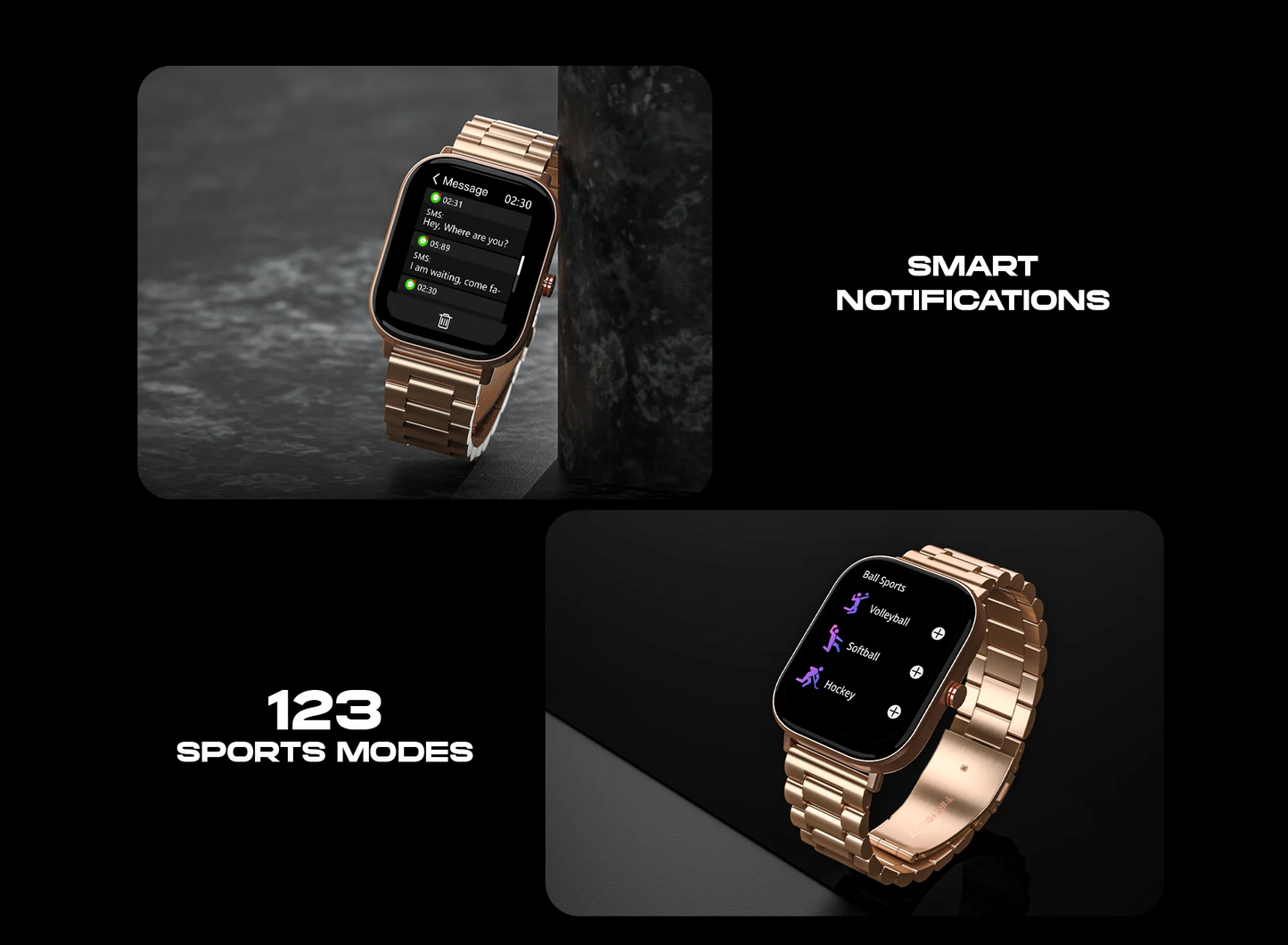 Fire-Boltt Starlight SmartWatch Black SS