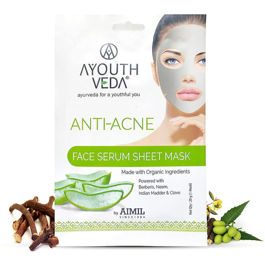 Ayouthveda Anti Acne Face Serum Sheet Mask 20 gm