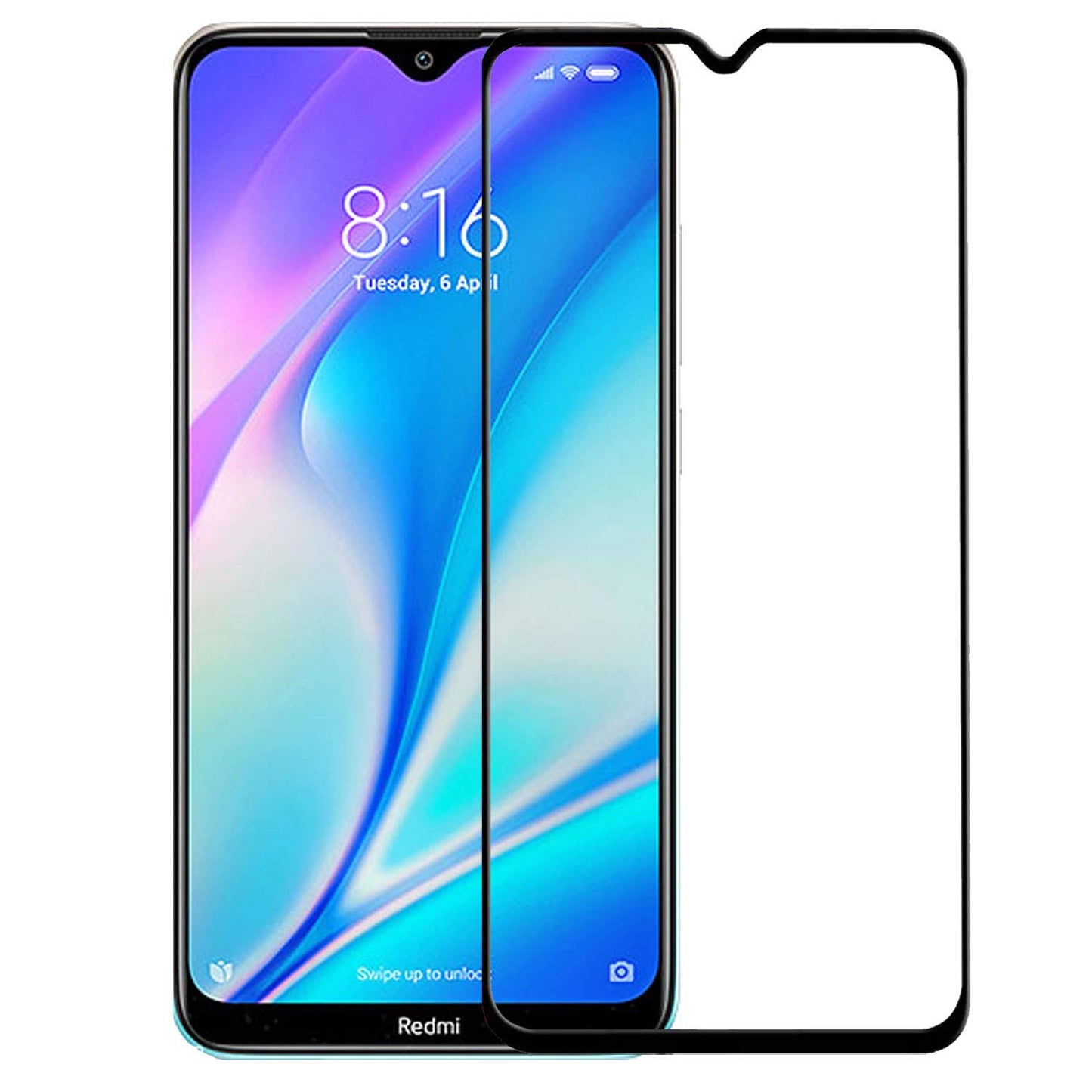 OG HD+ Mobile Tempered  Glass Screen Guard for Redmi MI 8A (6.2 in)