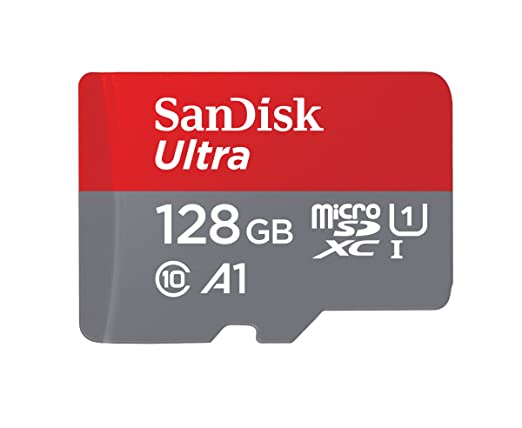 SanDisk Ultra® microSDXC™ UHS-I Card, 128GB, 140MB/s R, 10 Y Warranty, for Smartphones