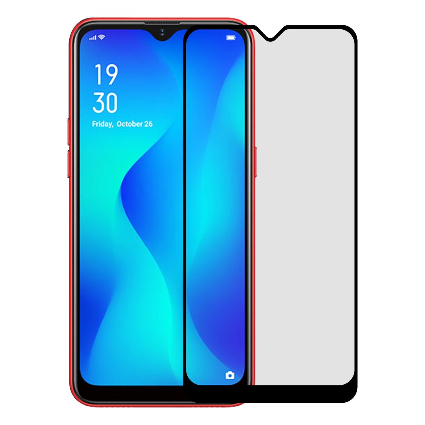 Privacy Matte Mobile Tempered Glass Screen Guard For Realme C2 (6.1 in)