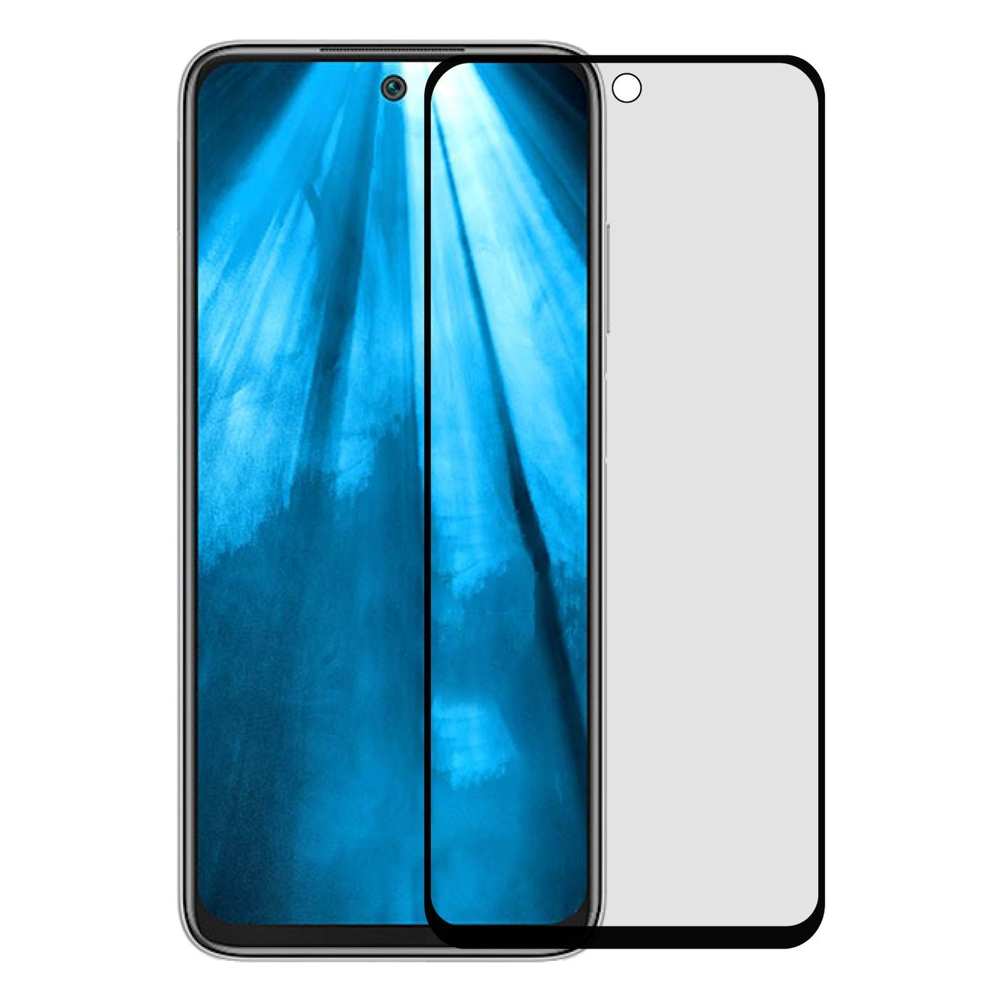 Privacy Matte Mobile Tempered Glass Screen Guard For Redmi 10 Power (6.6 in)